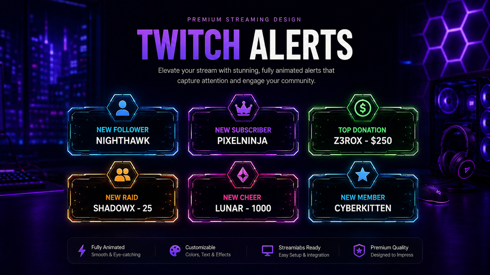 Additional Twitch Alerts design example